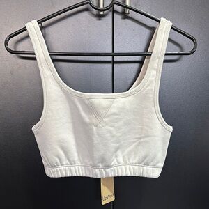 UpWest Sleeveless Short Crop,scoop neck,elastic band chest,cotton soft,layer
